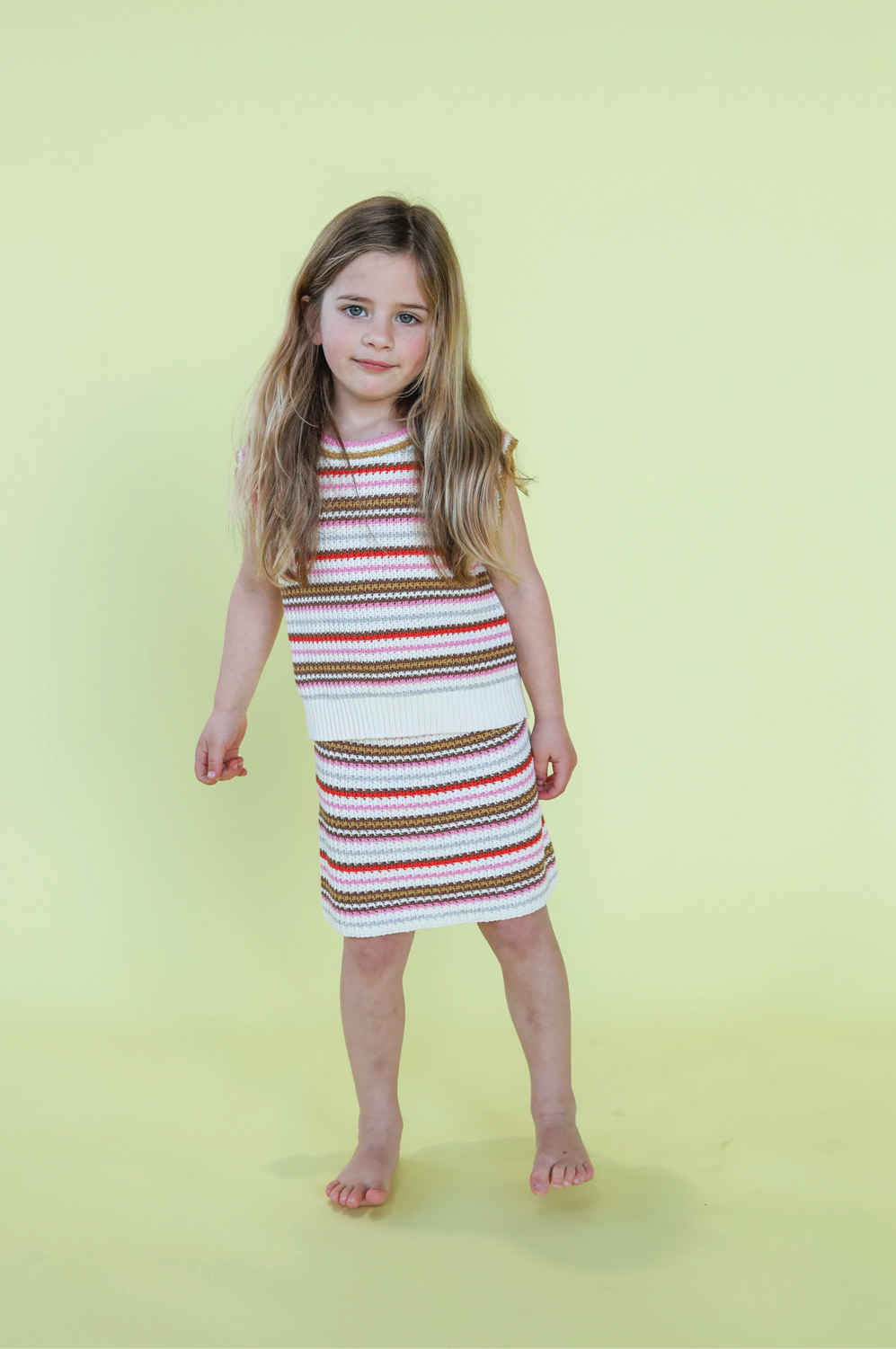 GROWN Sunshine Stripe Knit Top
