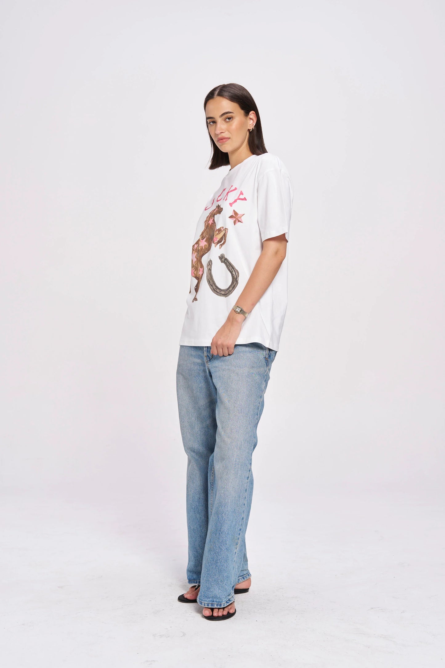 MAKU Lucky Cowgirl Oversized Tee