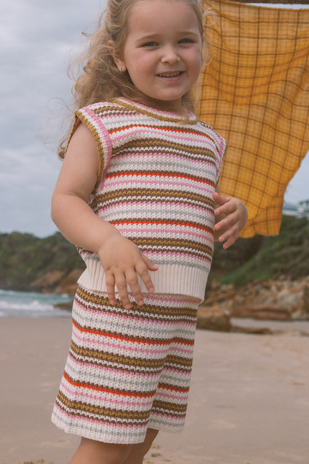 GROWN Sunshine Stripe Knit Top