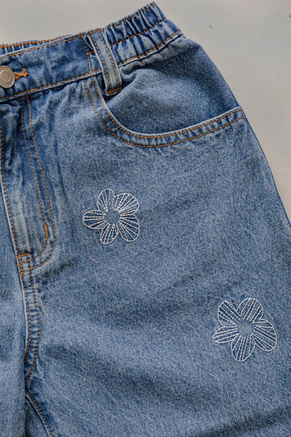 BELLE & SUN Denim Jeans | Flower