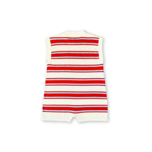 GROWN Organic Island Stripe Playsuit