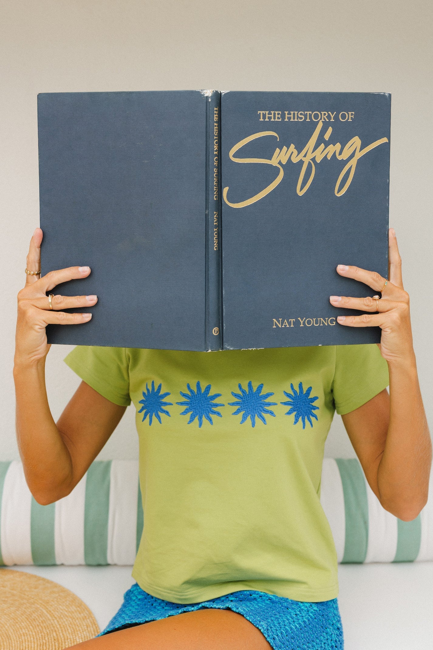 CRACKER DAY CLUB Sunburst Baby Tee | Wasabi