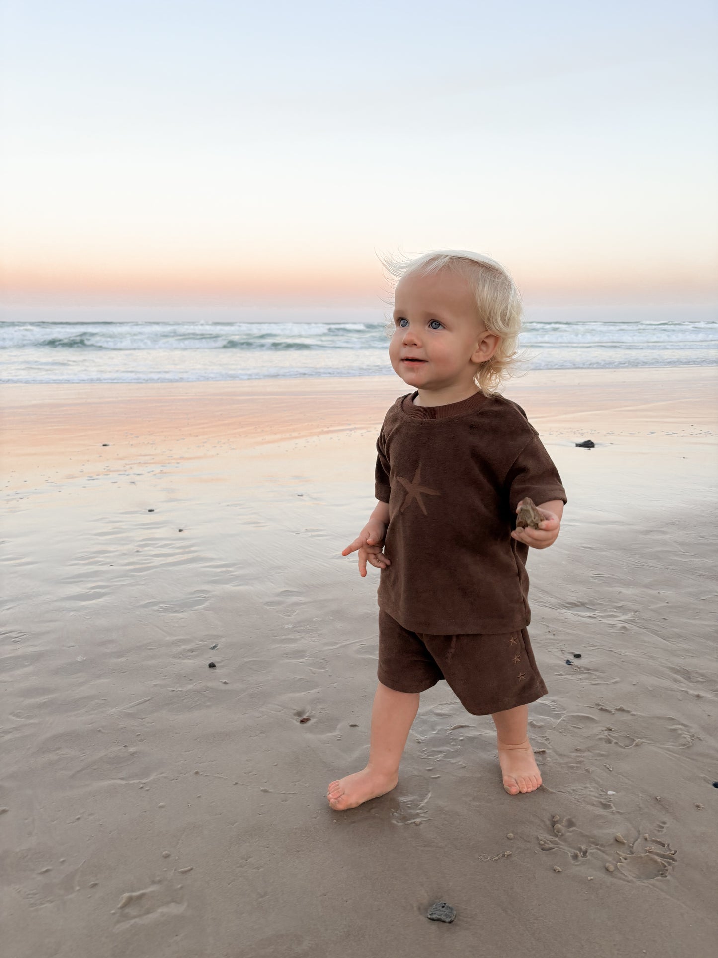 BELLE & SUN Terry Shorts | Sea Star