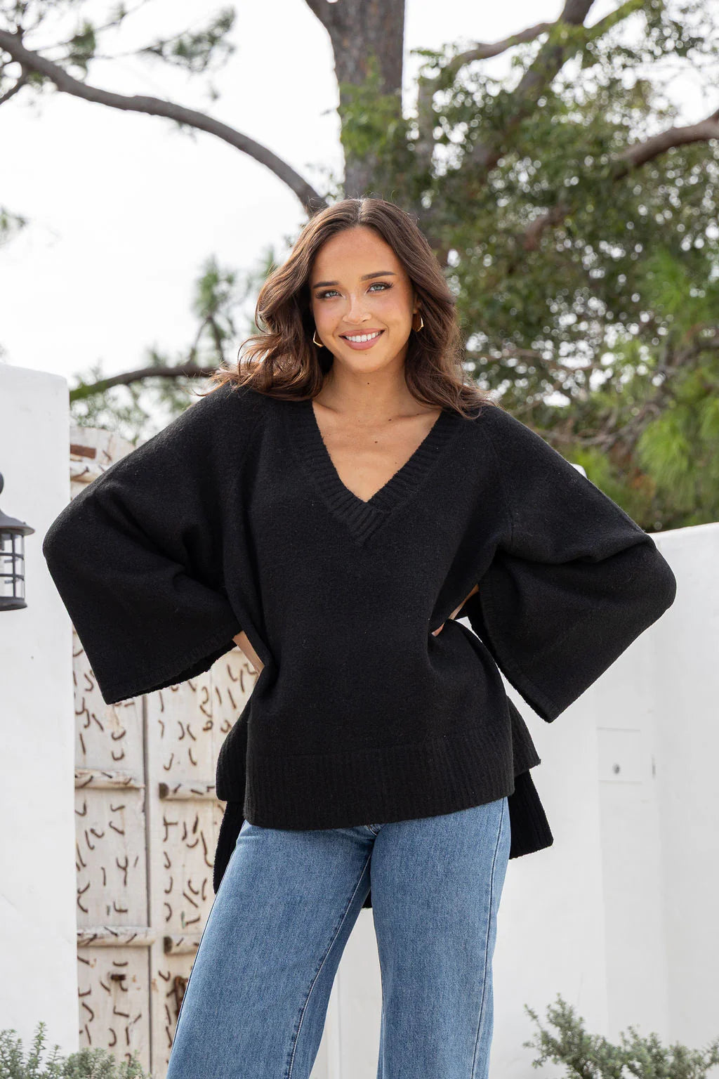 Gigi Knit Jumper | Black
