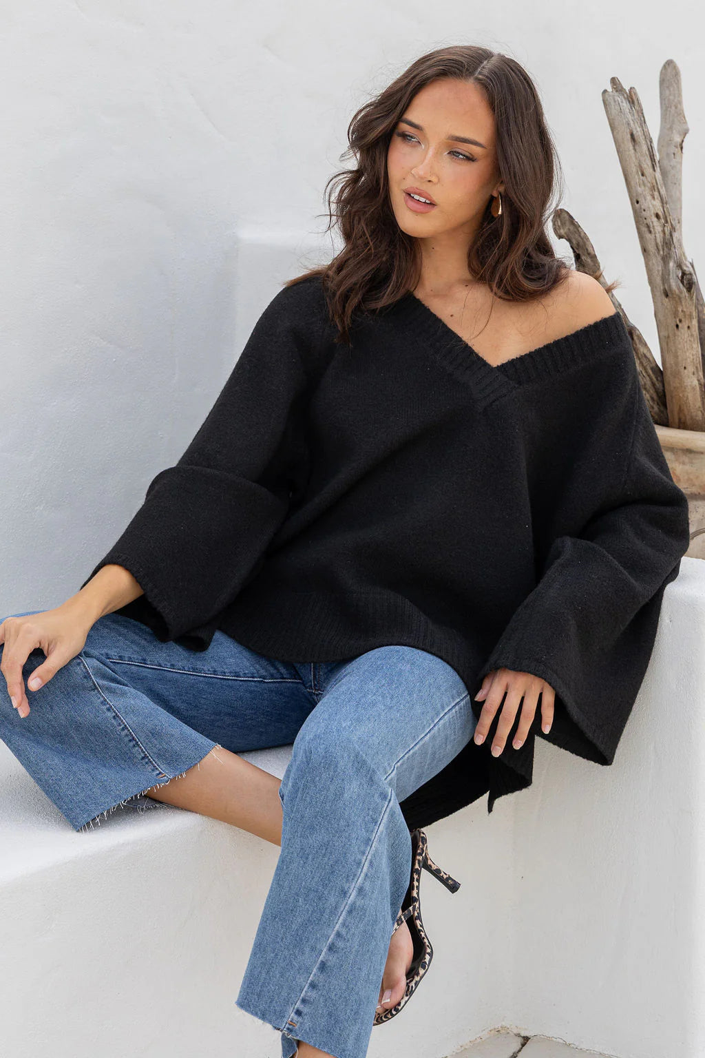 Gigi Knit Jumper | Black