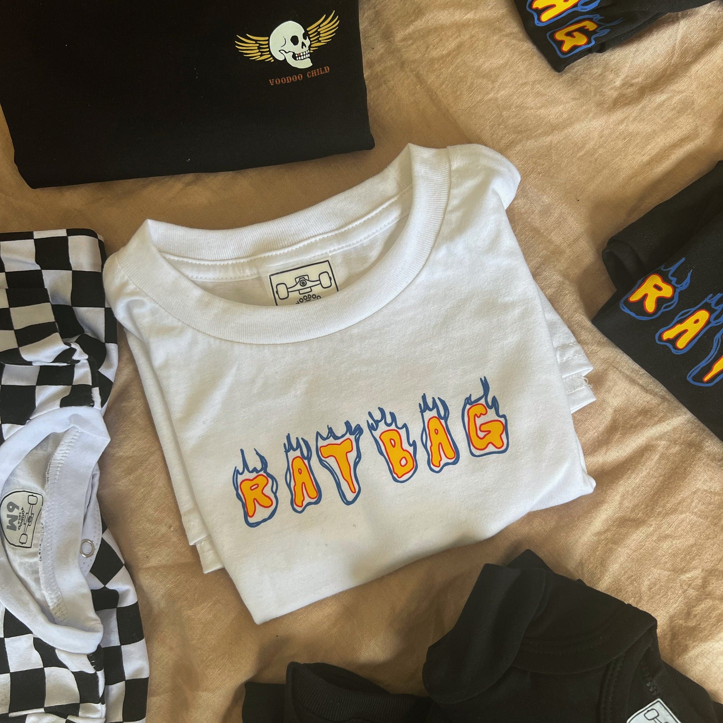 VOODOO CHILD Ratbag Tee | White