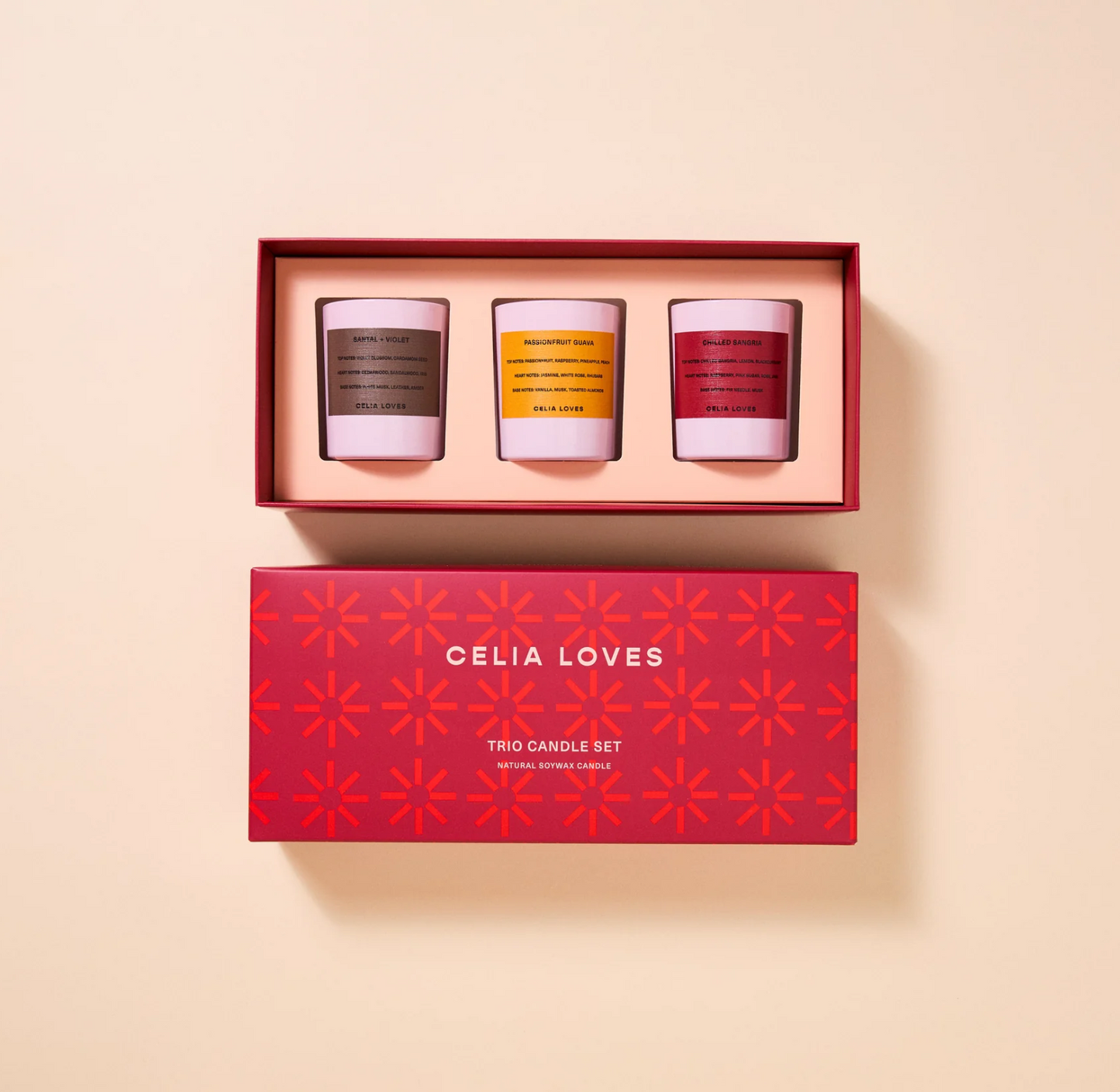CELIA LOVES Trio Candle Set | European Holiday