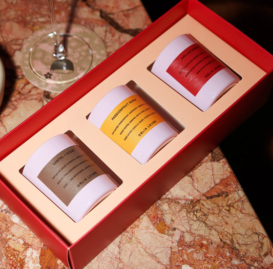 CELIA LOVES Trio Candle Set | European Holiday