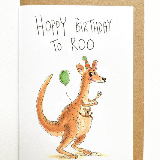 WELL DRAWN Hoppy Birthday To Roo