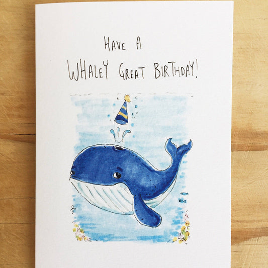 WELL DRAWN Have a Whaley Great Birthday