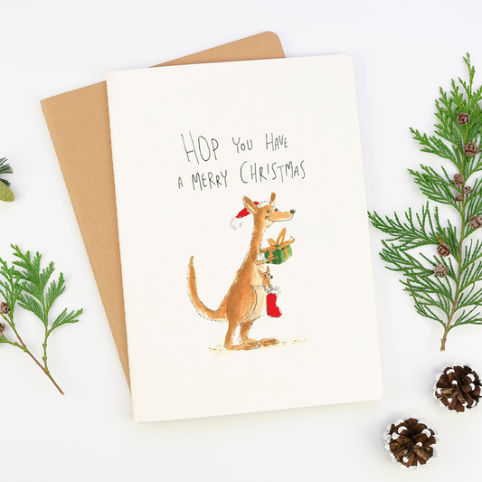 WELL DRAWN Hop You Have a Merry Christmas