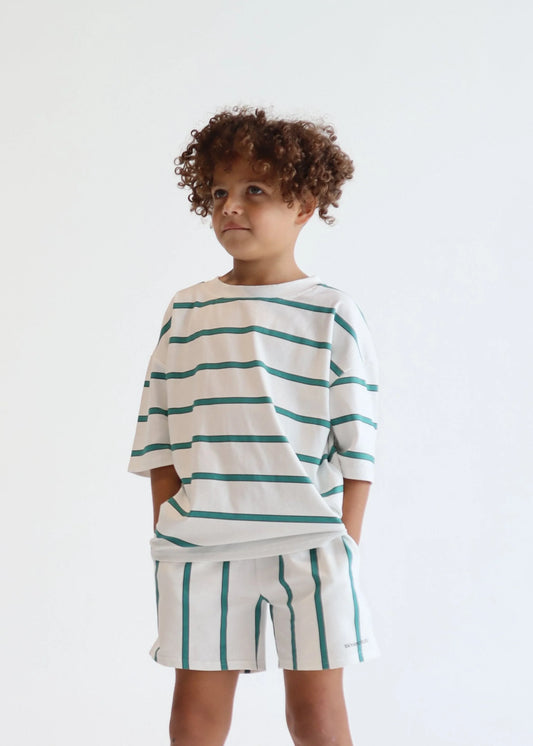 Signature Short - Green Stripe