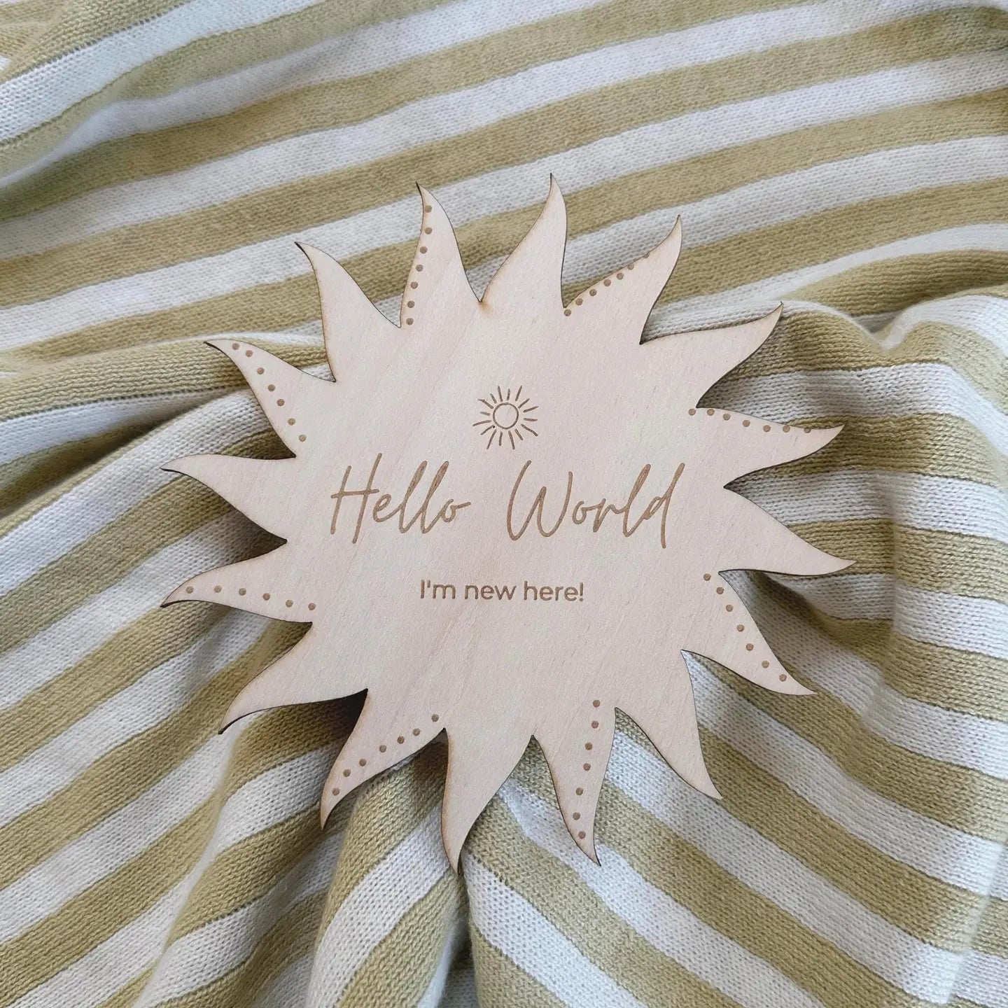 Sunburst Wooden Plaque