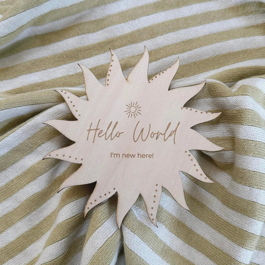 Sunburst Wooden Plaque