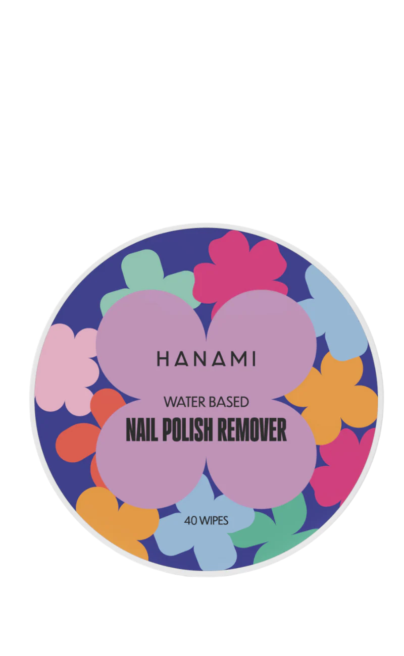 HANAMI Water Based Nail Polish Remover Wipes 40pk