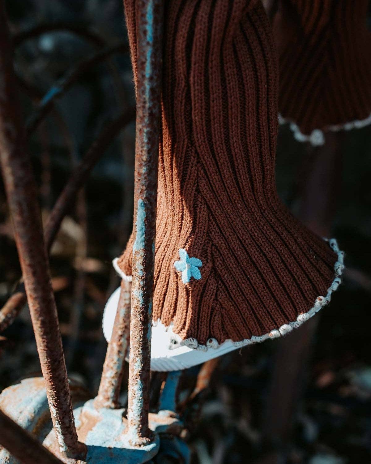 Cotton Knit Bell Pants | Bluebell