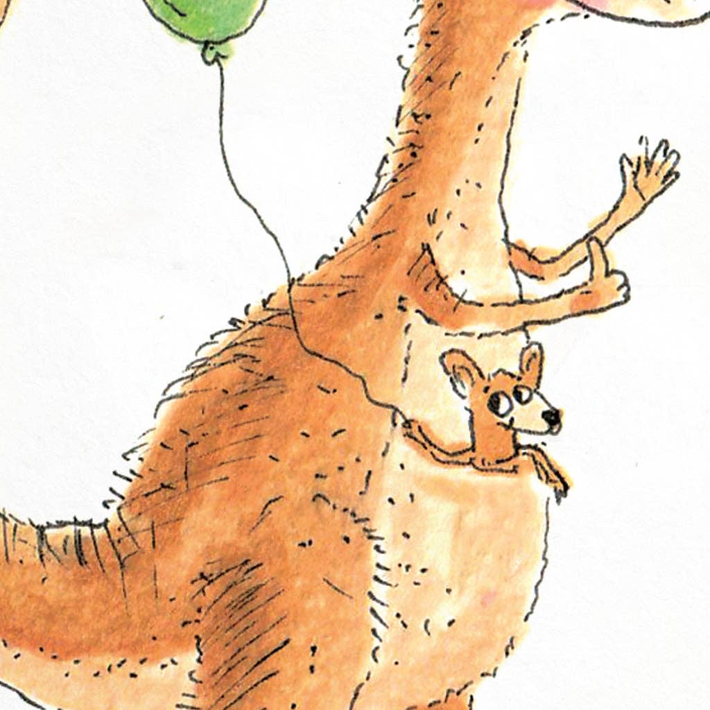 WELL DRAWN Hoppy Birthday To Roo