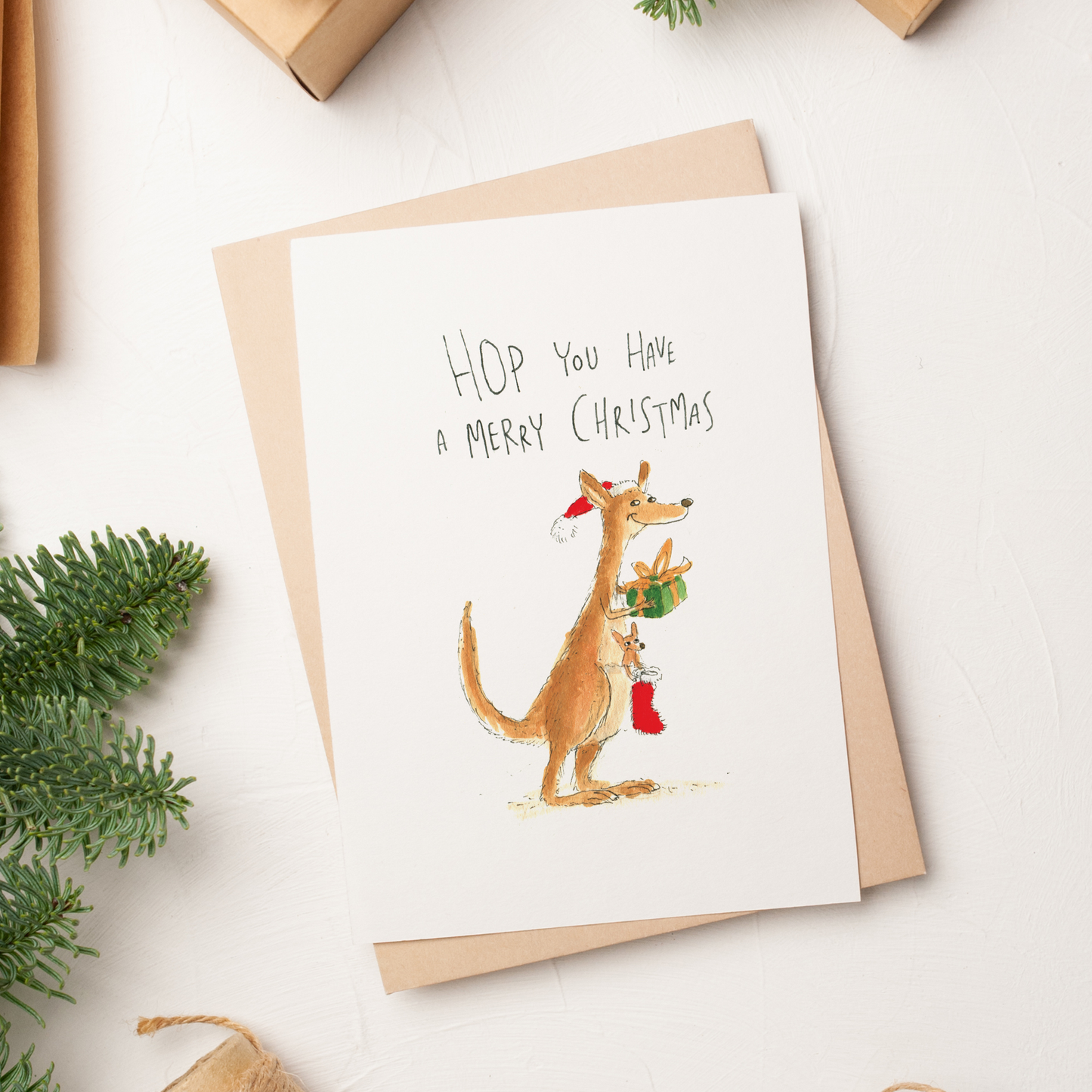 WELL DRAWN Hop You Have a Merry Christmas