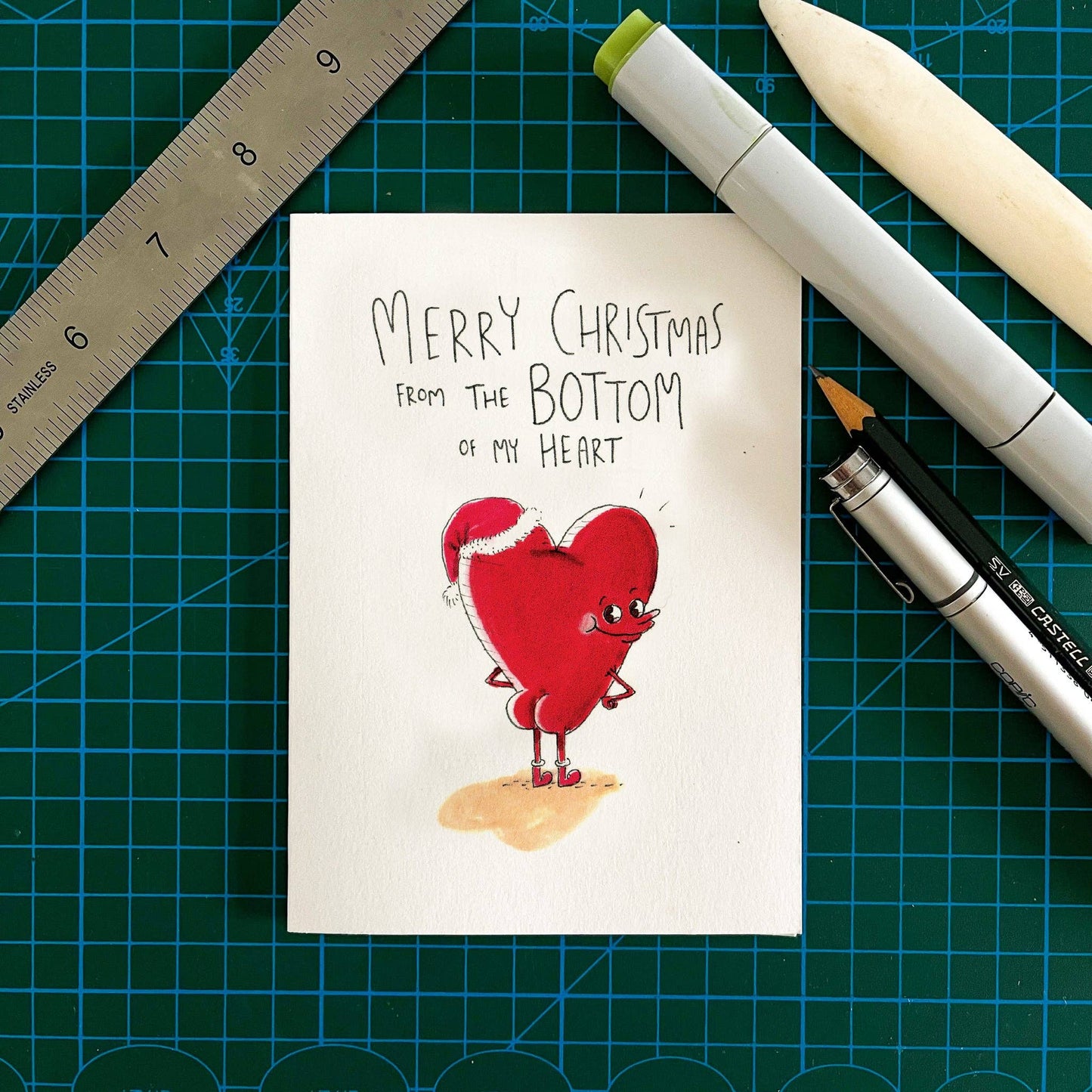 WELL DRAWN Merry Christmas from the Bottom of my Heart