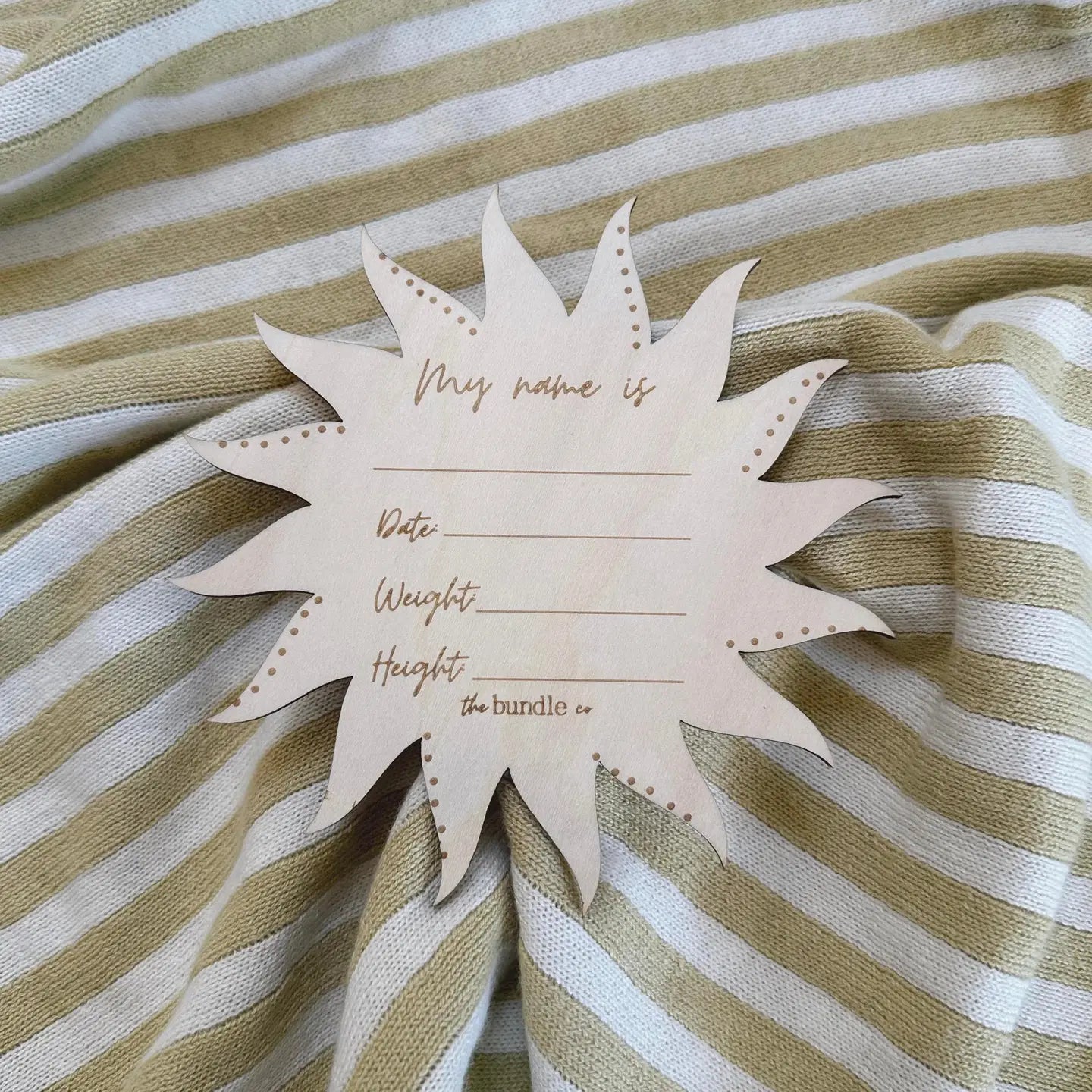 Sunburst Wooden Plaque