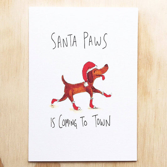 WELL DRAWN Santa Paws is Coming To Town