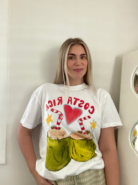 Costa Rica (White) Oversized Tee