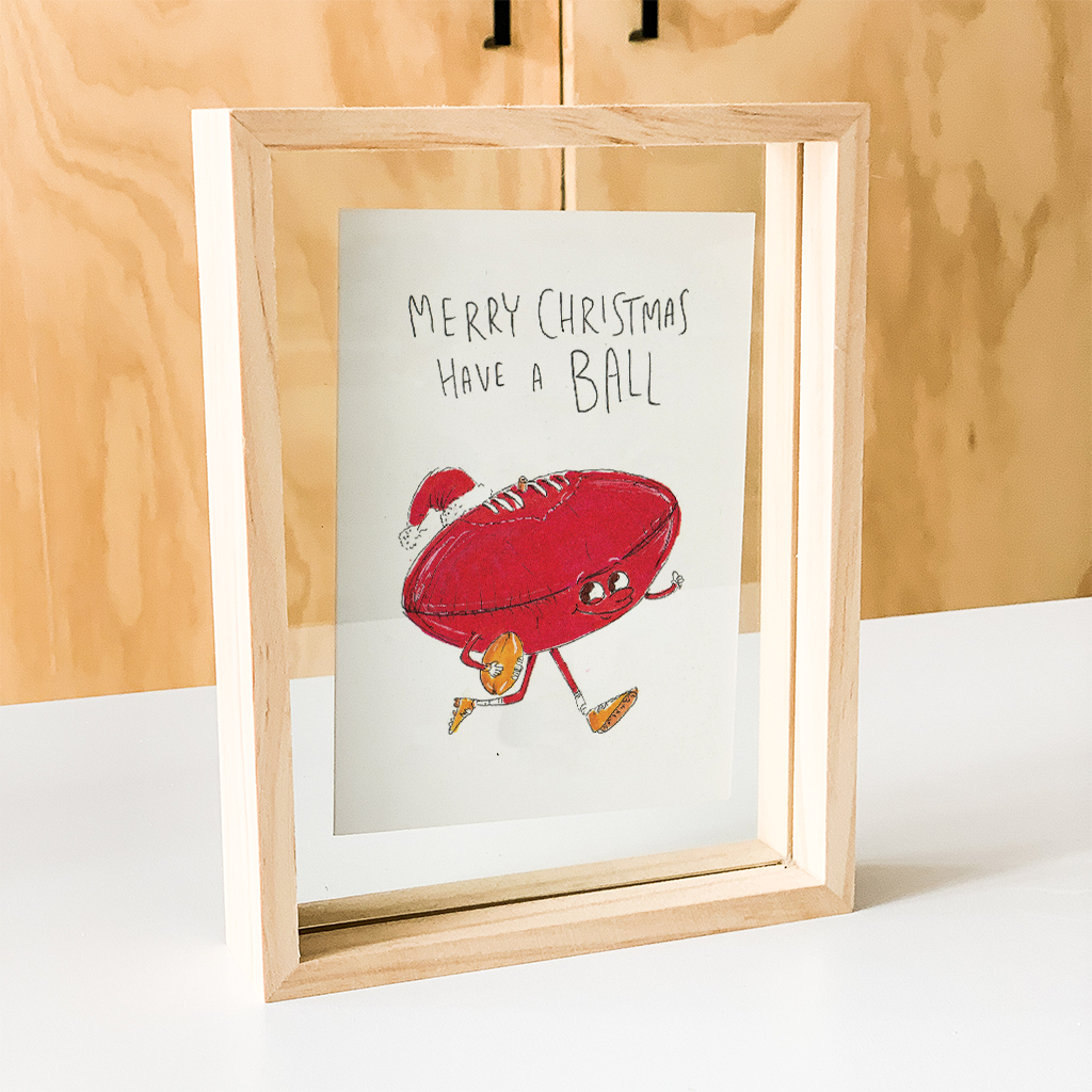 WELL DRAWN Merry Christmas, Have a Ball