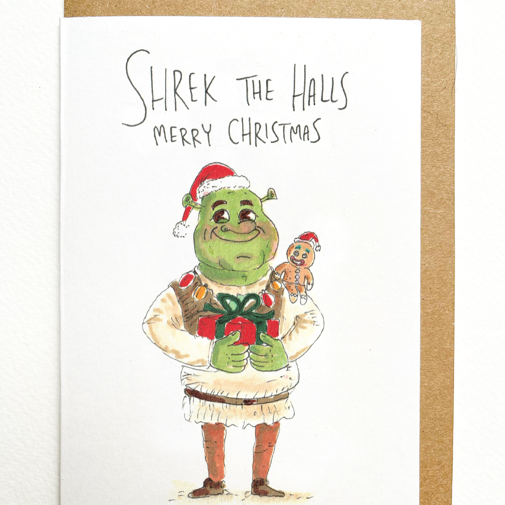 WELL DRAWN Shrek The Halls, Merry Christmas