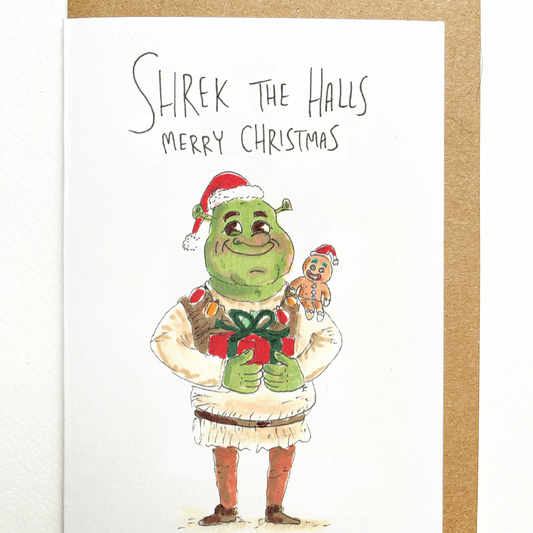 WELL DRAWN Shrek The Halls, Merry Christmas
