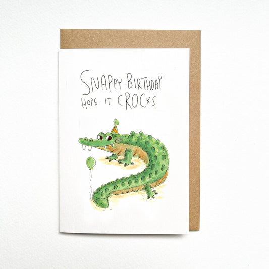 WELL DRAWN Snappy Birthday, Hope it Crocs