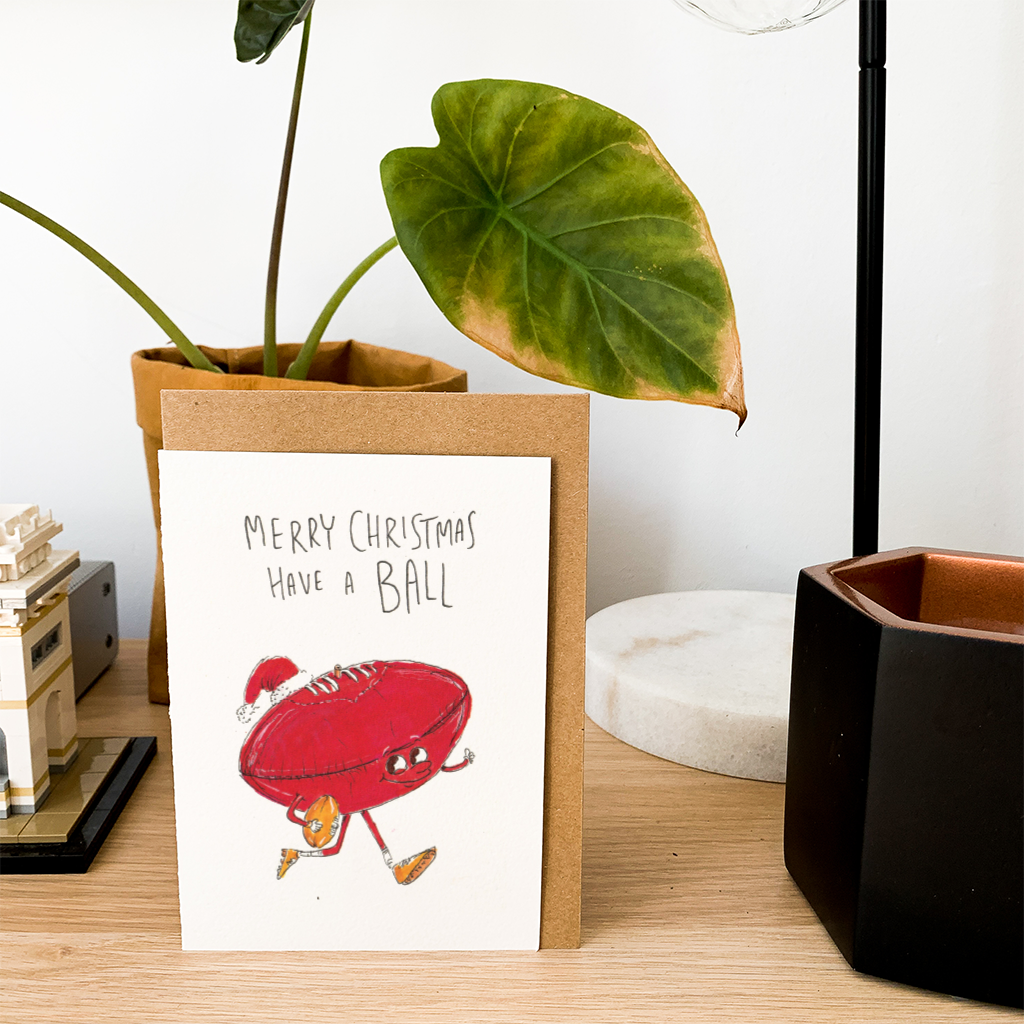 WELL DRAWN Merry Christmas, Have a Ball