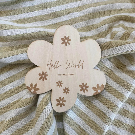 Flower Wooden Plaque