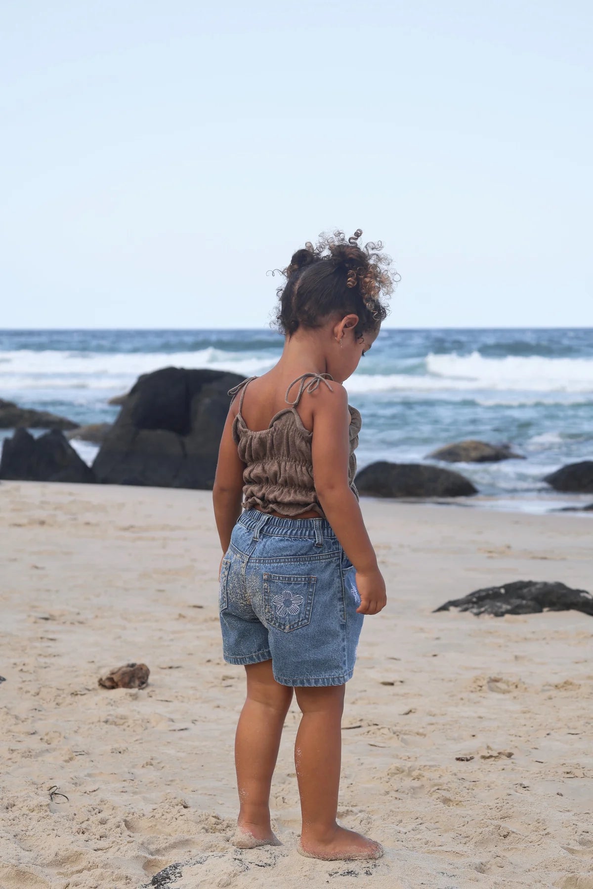 BELLE & SUN Denim Shorts | Flower
