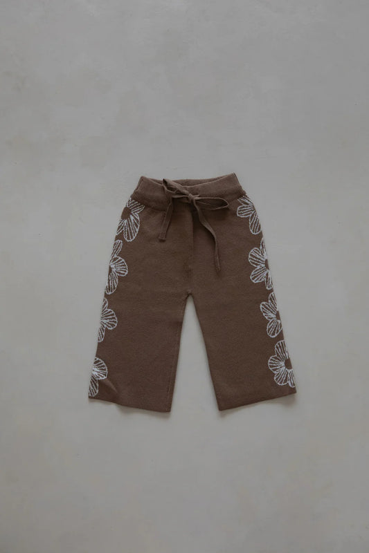 BELLE & SUN Knit Pants | Cocoa Flower