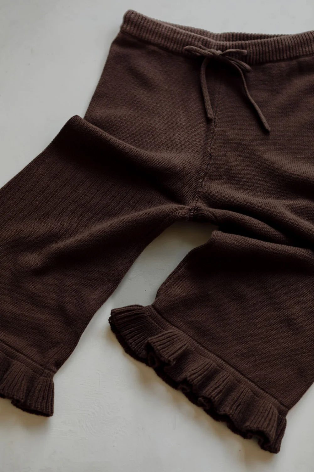 BELLE & SUN Frill Pants | Cocoa