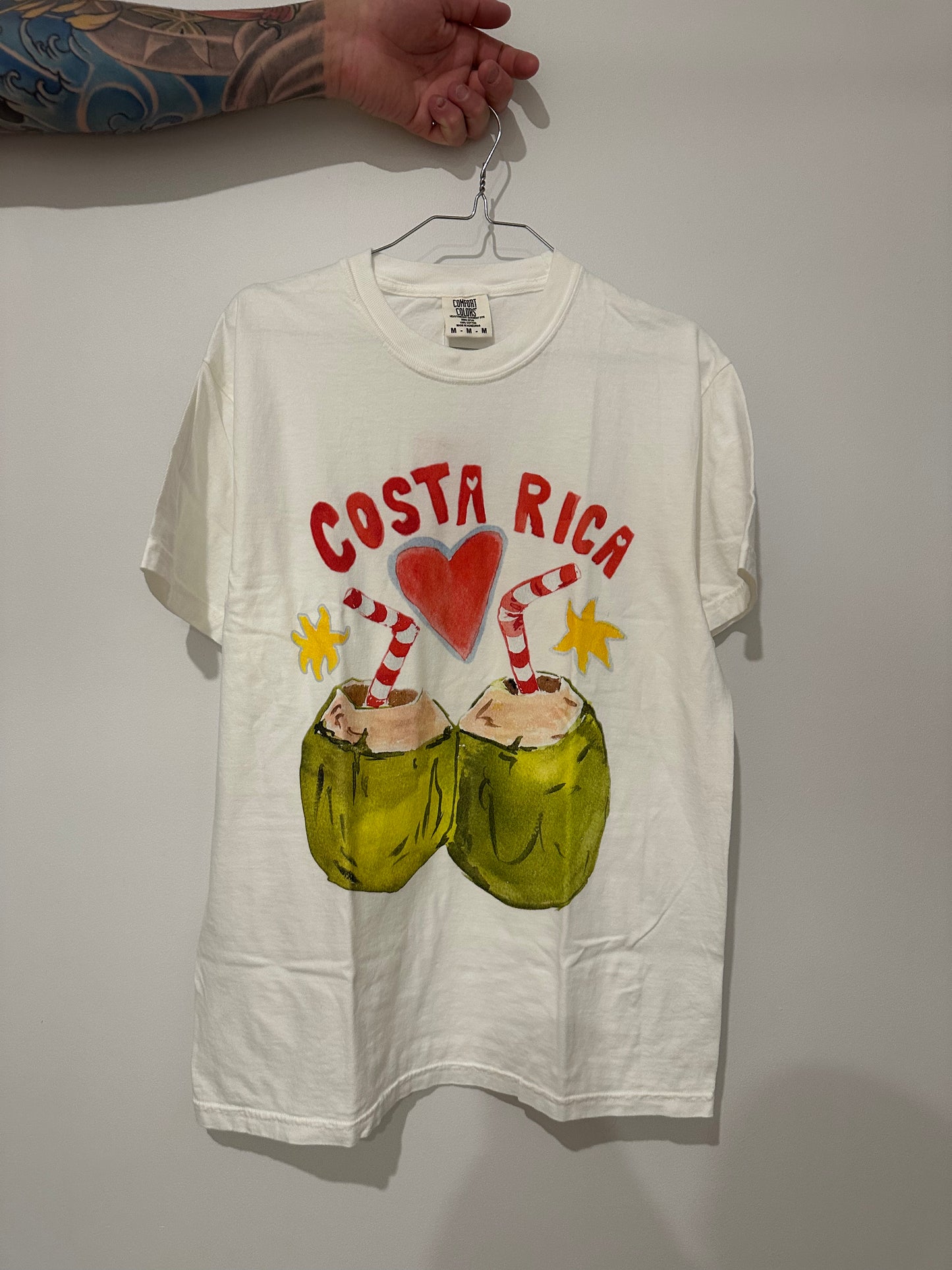 Costa Rica (White) Oversized Tee
