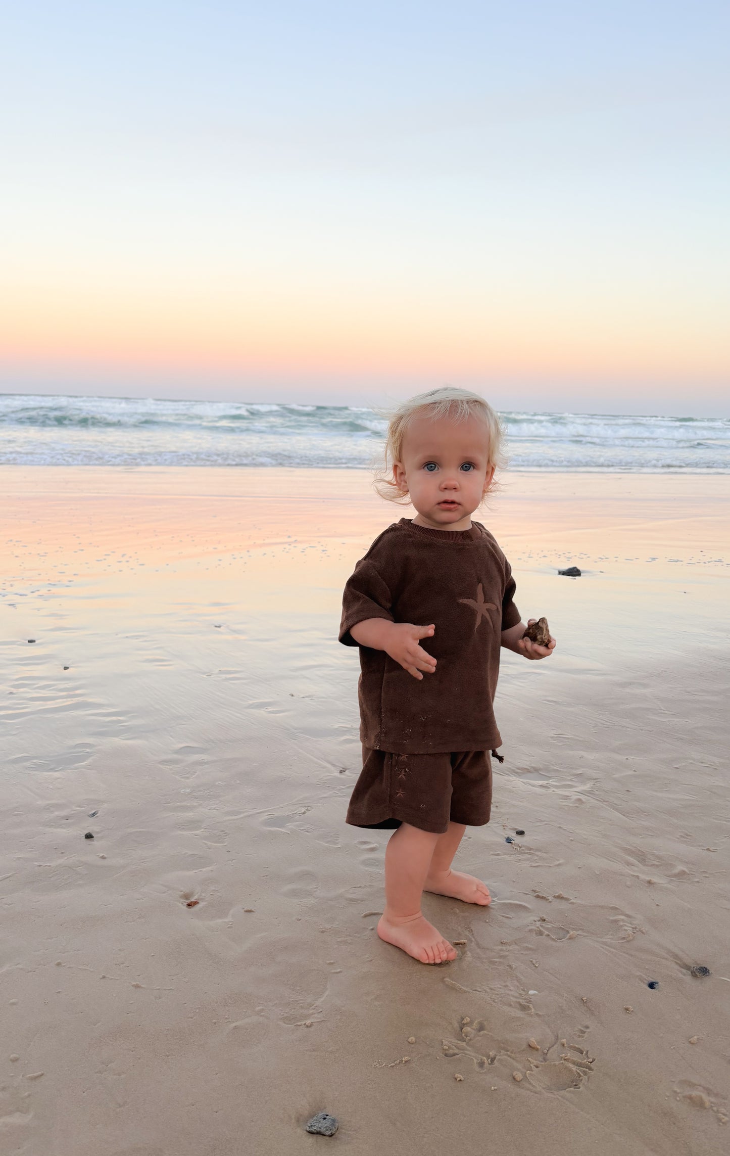 BELLE & SUN Terry Shorts | Sea Star