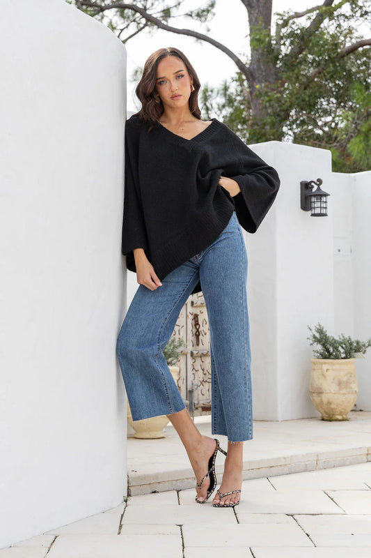 Gigi Knit Jumper | Black