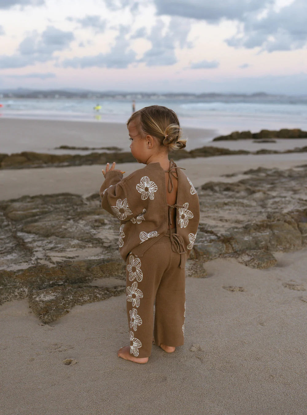 BELLE & SUN Knit Pants | Cocoa Flower
