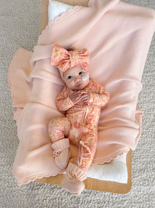 Frill Zip Romper | Goldie Floral