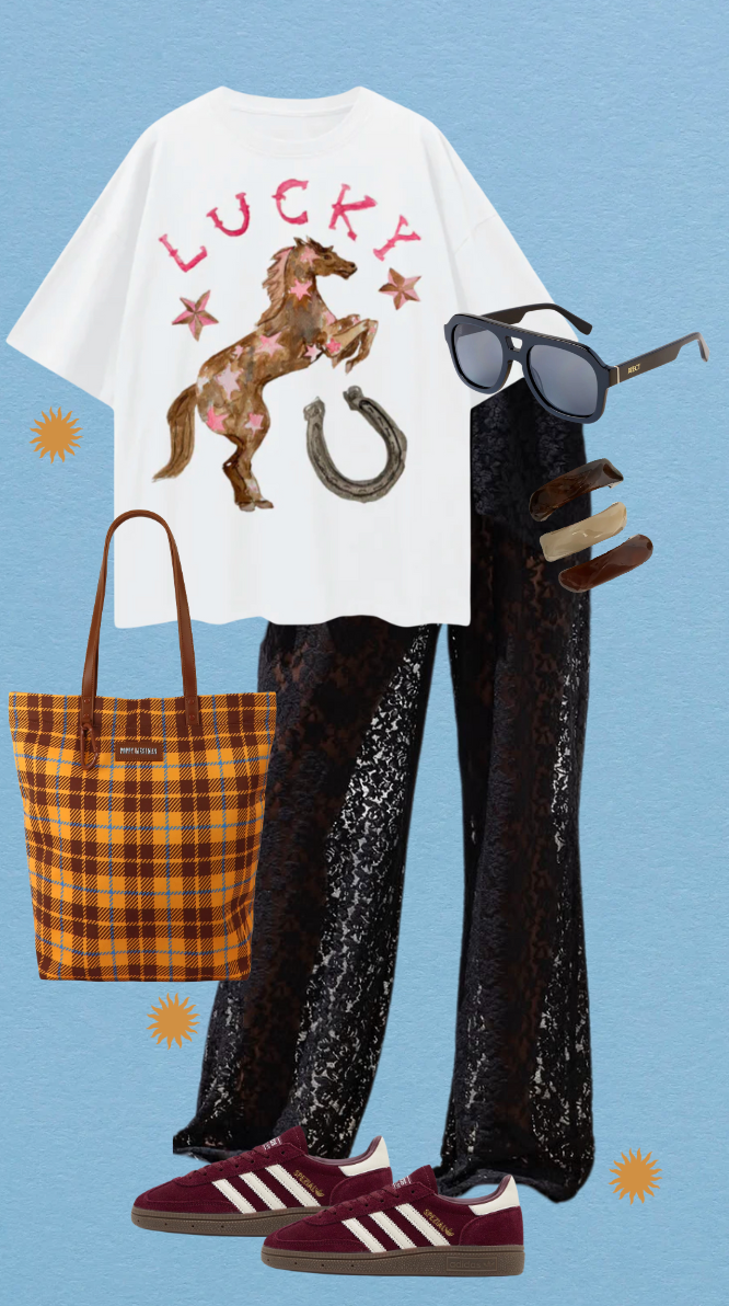 MAKU Lucky Cowgirl Oversized Tee