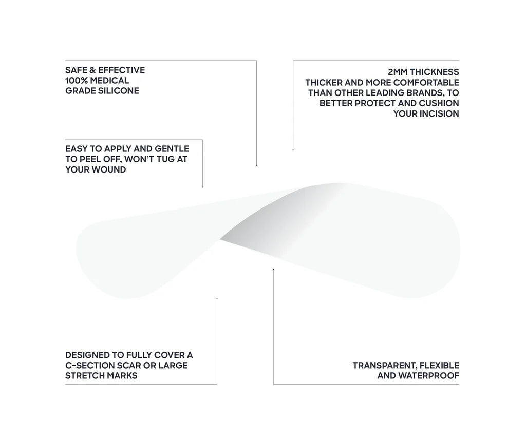 BARE MUM Silicone Gel Scar Strips