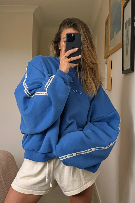 CRACKER DAY CLUB Cloud Racer Sweater | Blue