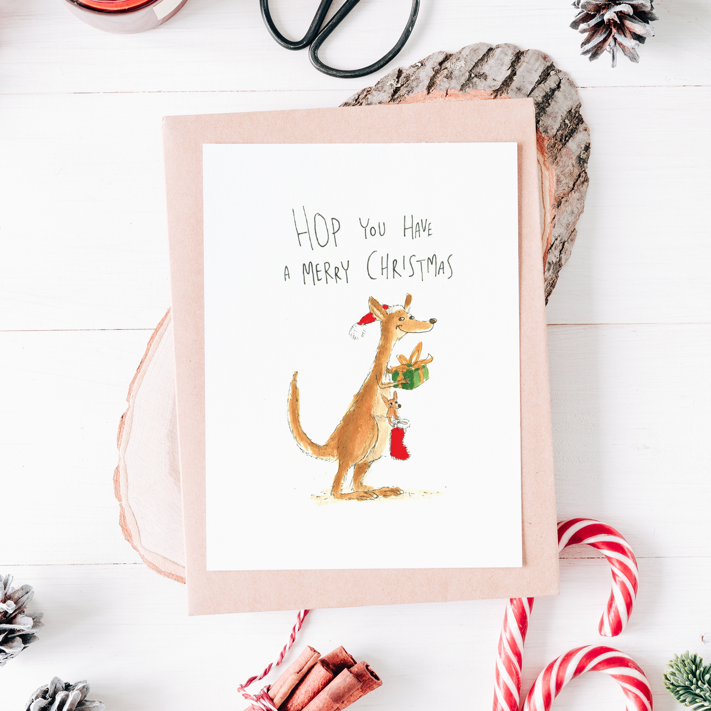 WELL DRAWN Hop You Have a Merry Christmas