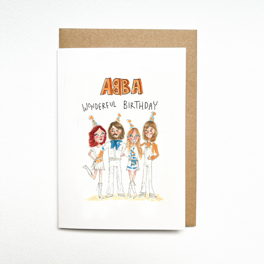 WELL DRAWN Abba Wonderful Birthday