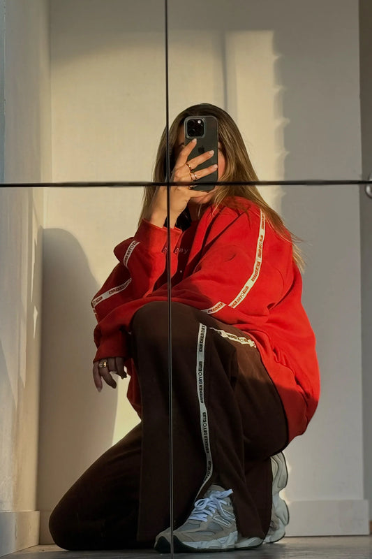 CRACKER DAY Cloud Racer Sweater | Red