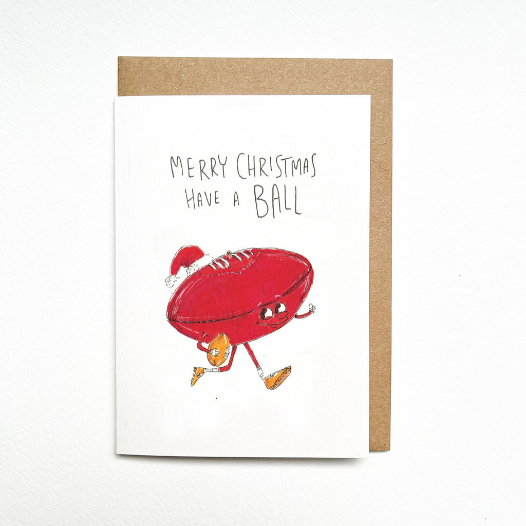 WELL DRAWN Merry Christmas, Have a Ball