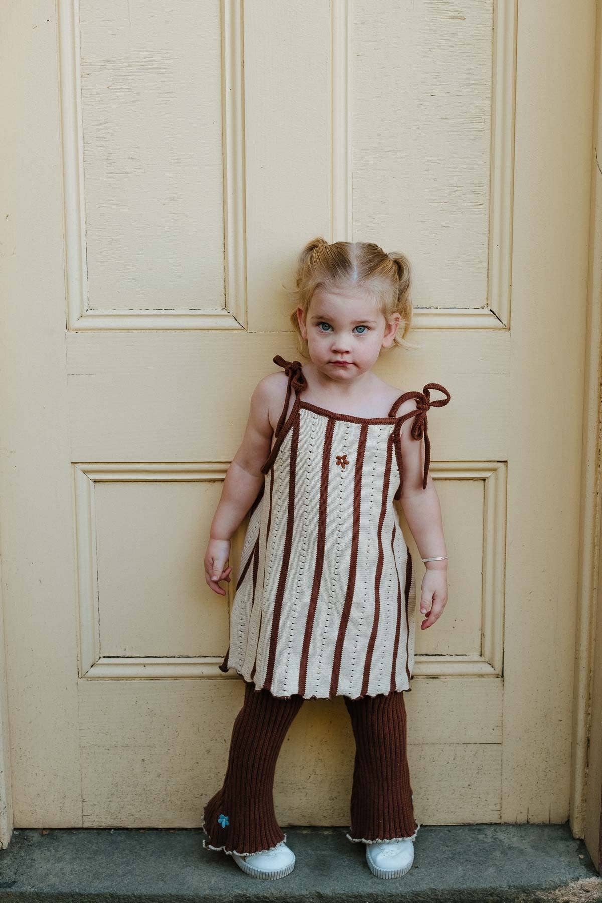 Cotton Knit Bell Pants | Bluebell