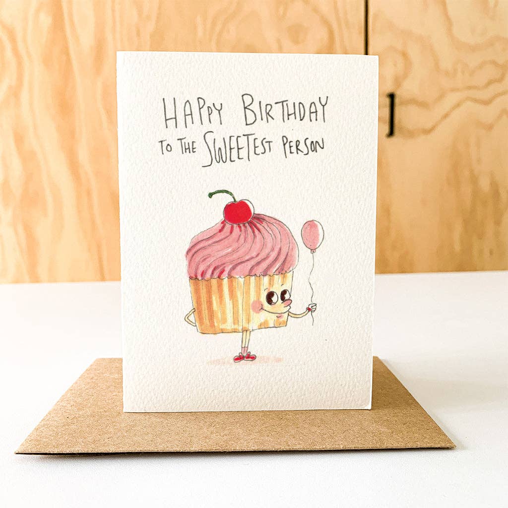 WELL DRAWN Happy Birthday To The Sweetest Person | Cake