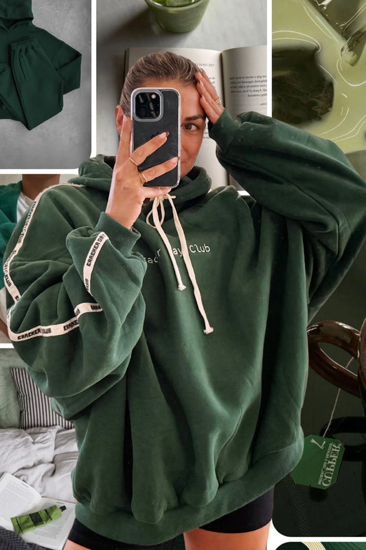 CRACKER DAY CLUB Cloud Racer Hoodie | Forest